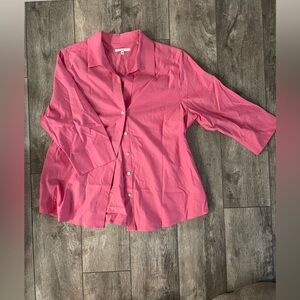 Foxcroft Pink Long Sleeve Jumpsuit